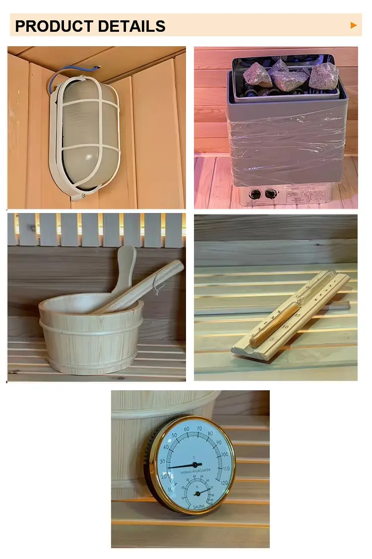 Safe & Comfortable Large Capacity Sauna Room Factory Direct Dry & Wet Steam, Custom Wholesale for Home