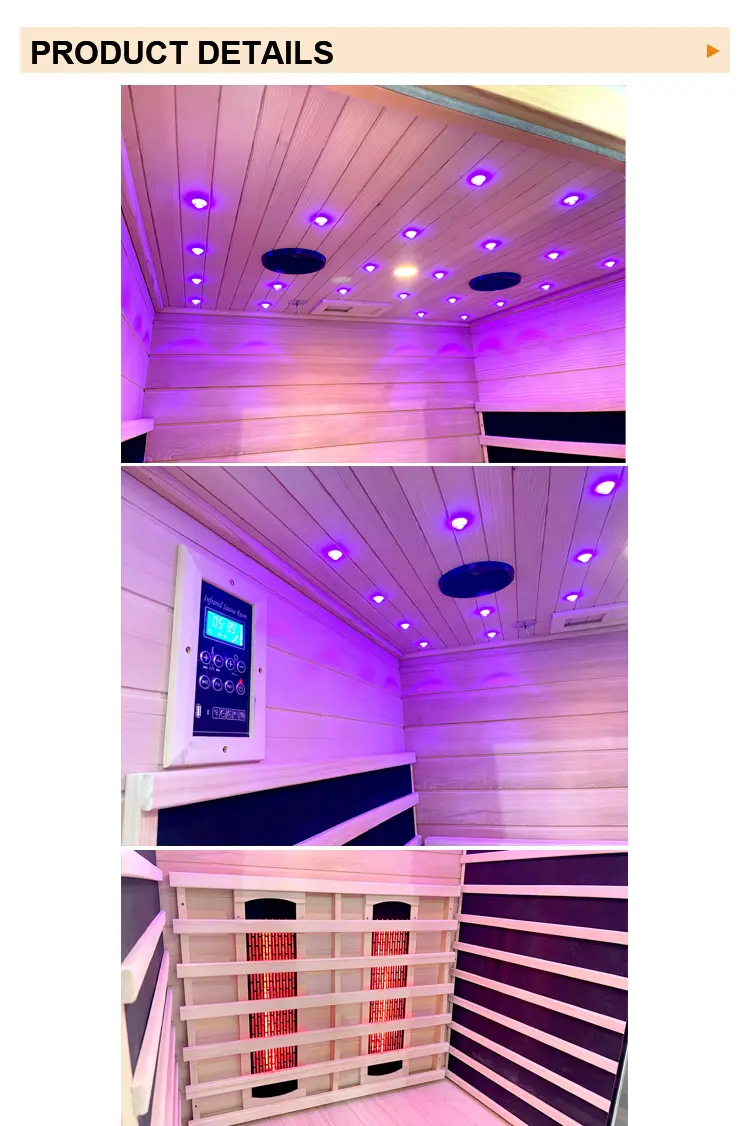 2-Person Spacious Home Far Infrared Sauna – Digital Control Panel, Factory Direct from China